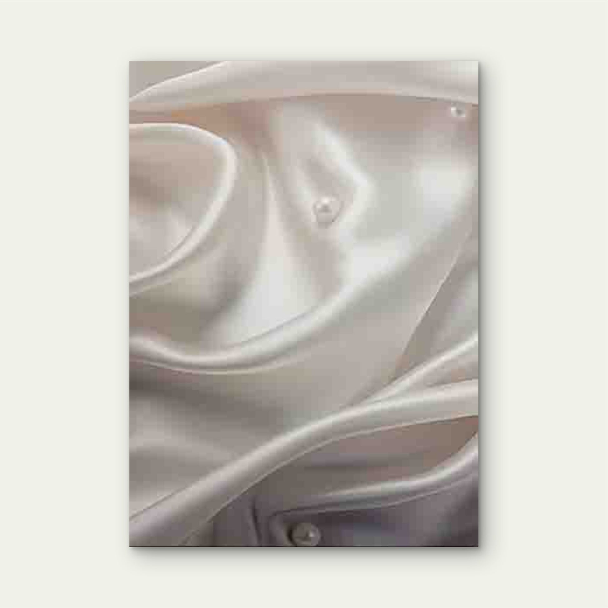 Modern Classic White Abstract with Pearls Metal Print Ready to Hang - Bella Home Decor