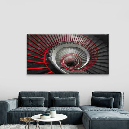 Abstract Photo of a Spiral Wall Art Canvas Office Home Room Framed 120x60cm