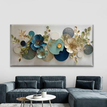 Abstract Minimalist Florals Wall Art Canvas Office Home Room Framed 120x60cm