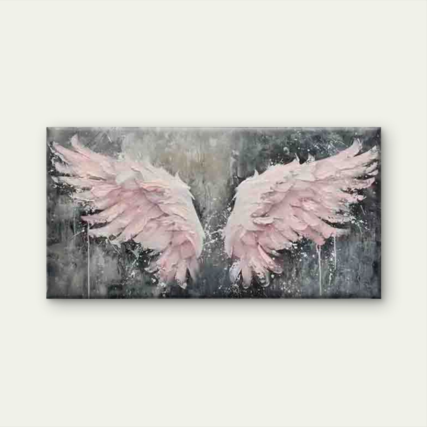 Abstract Angel Wings Wall Art Canvas Office Home Room Framed 120x60cm
