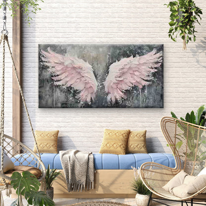 Abstract Angel Wings Wall Art Canvas Office Home Room Framed 120x60cm