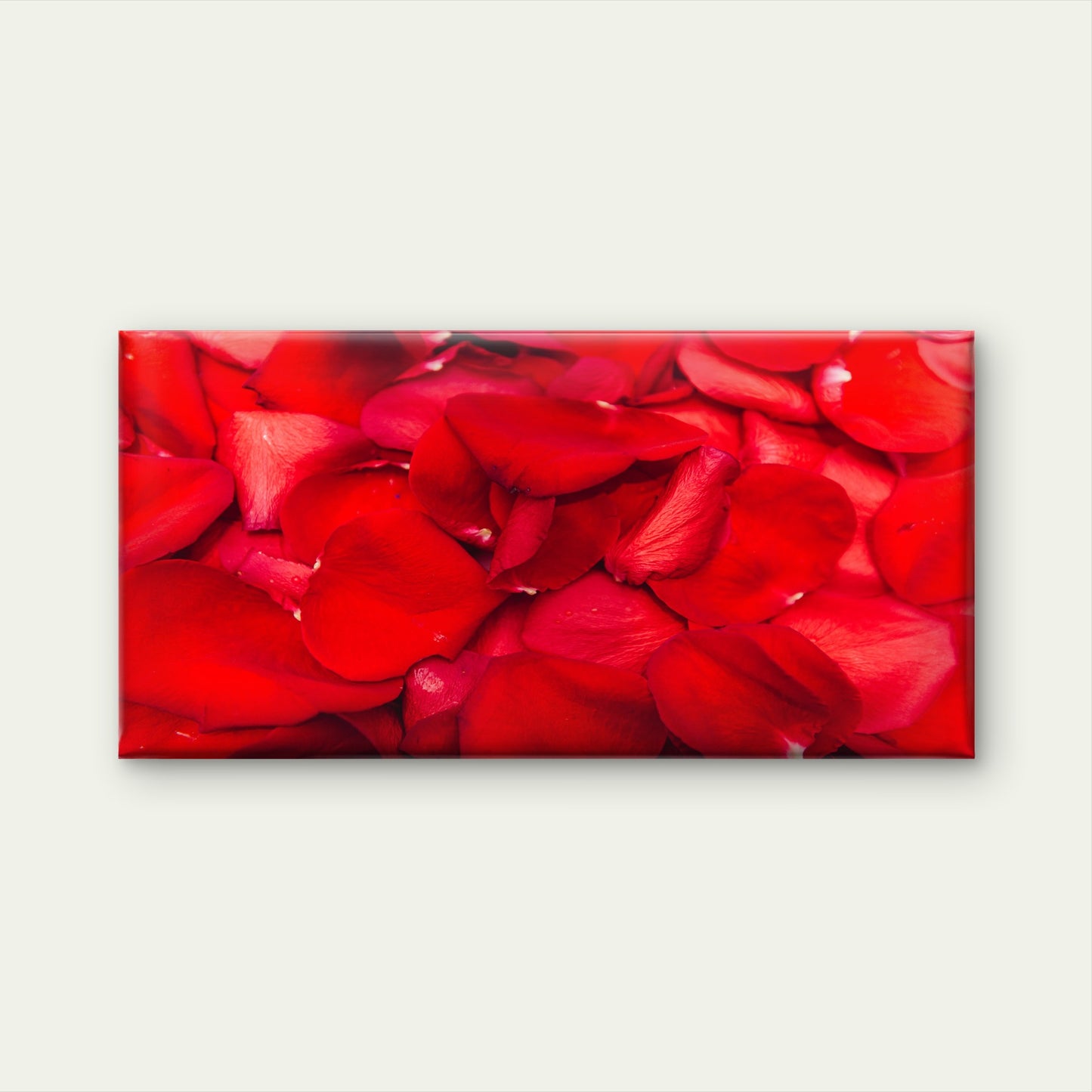 Scarlet Rose Petals Delight Wall Art Canvas Office Home Room Framed 120x60cm