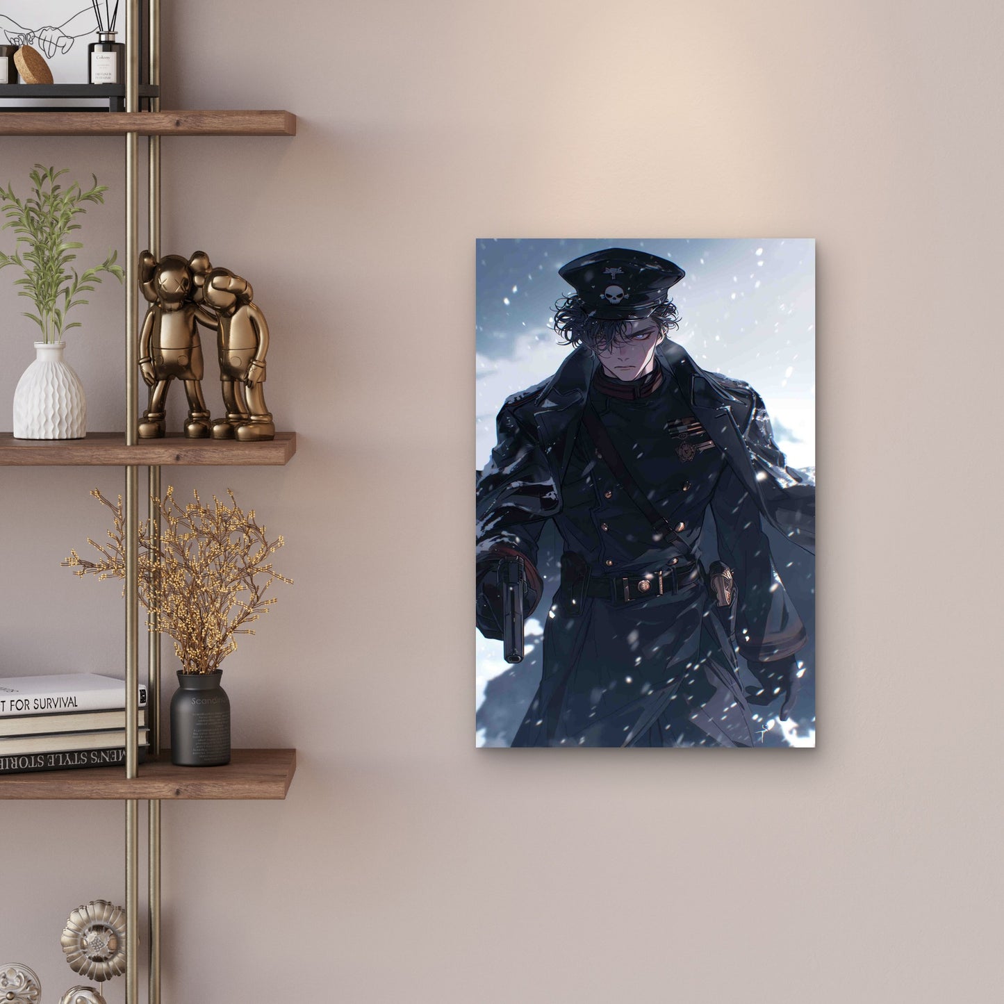 The Iron Commander Of The Frozen Front Metal Print Ready to Hang - Bella Home Decor