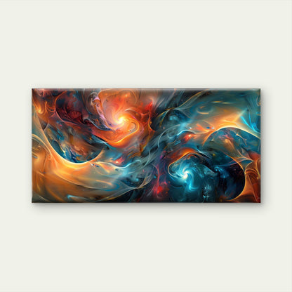 Abstract Swirling Vortex Wall Art Canvas Office Home Room Framed 120x60cm