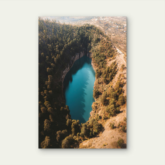 Lake Tritriva Surrounded By Mountains Madagascar 60x90cm Metal Print Ready to Hang