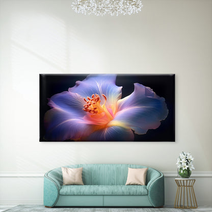 Vibrant Tropical Hibiscus Wall Art Canvas Office Home Room Framed 120x60cm