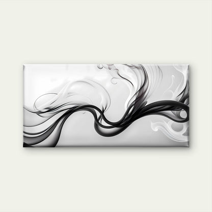 Abstract Flowing Smoke Art Wall Art Canvas Office Home Room Framed 120x60cm
