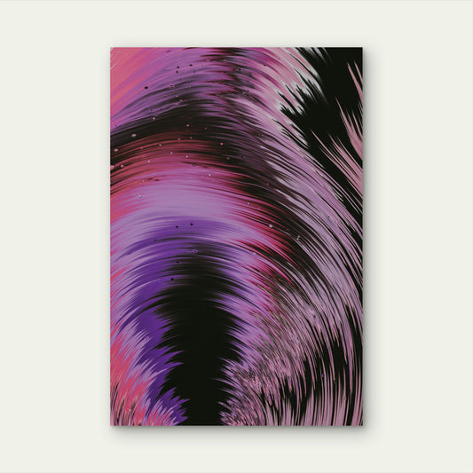 Dynamic Swirling Acrylic Pouring Artwork 40x60cm Metal Print Ready to Hang