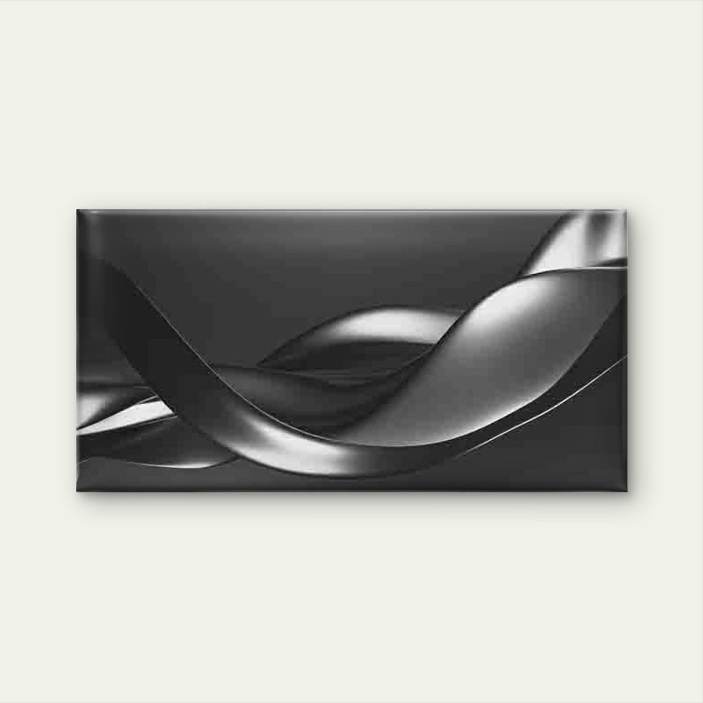 Abstract Black And White Wave Wall Art Canvas Office Home Room Framed 120x60cm - Bella Home Decor