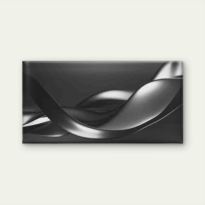 Abstract Black And White Wave Wall Art Canvas Office Home Room Framed 120x60cm - Bella Home Decor