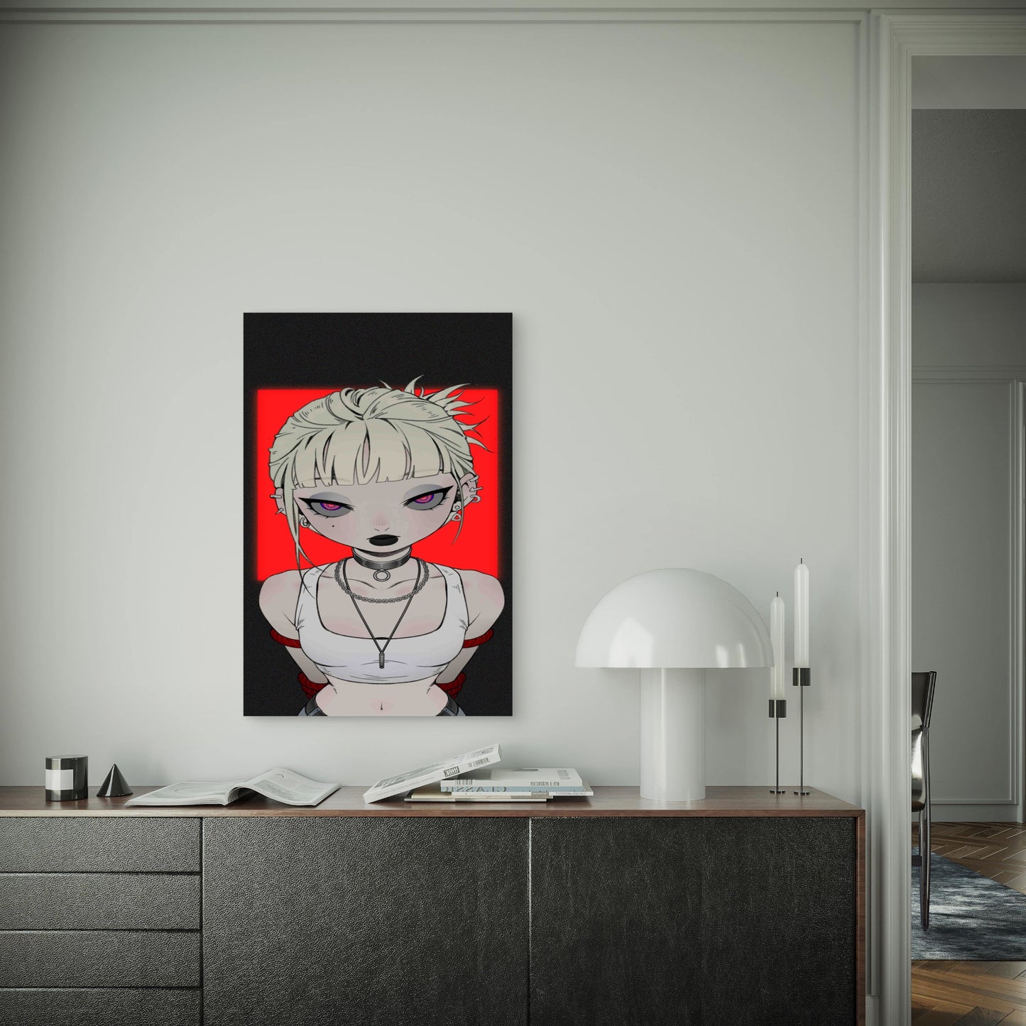 Cool Chinese Girl 60x90cm Metal Print Ready to Hang