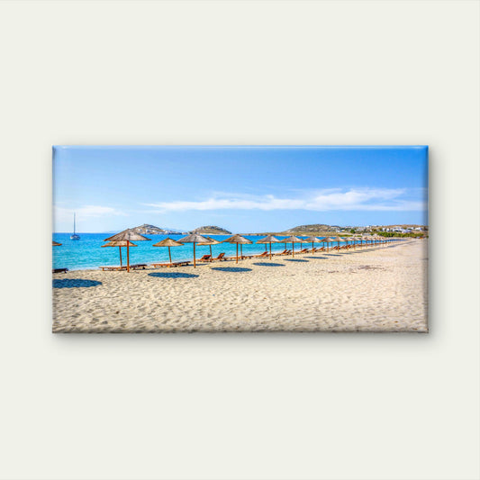 Sunny European Resort Beach Wall Art Canvas Office Home Room Framed 120x60cm