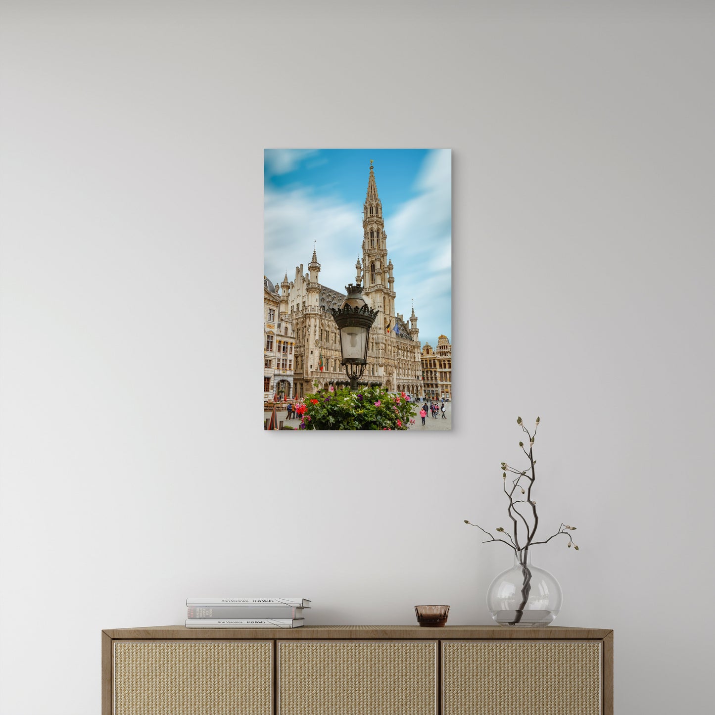 Brussels Grand Place Town Hall Belgium 40x60cm Metal Print Ready to Hang