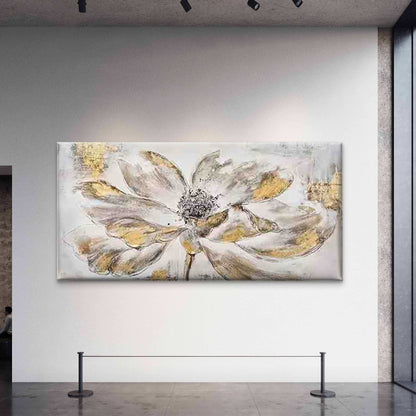Abstract Leaf Design Wall Art Canvas Office Home Room Framed 120x60cm - Bella Home Decor