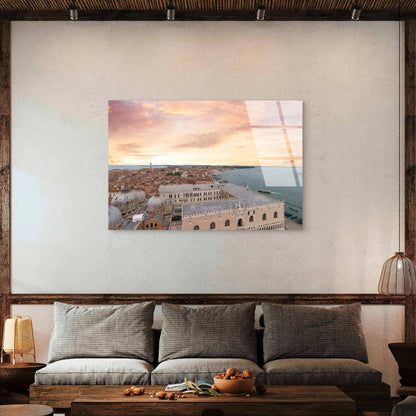 Venice Italy Doge Palace Dusk Acrylic Glass Printing Wall Art Australian Made Quality