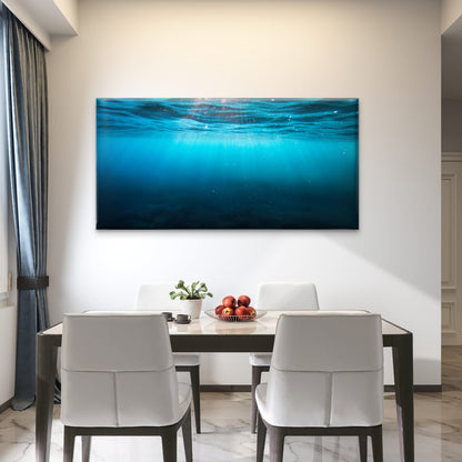 Sunlight Filters Through Water Wall Art Canvas Office Home Room Framed 120x60cm