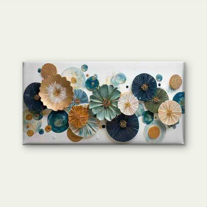 Modern Abstract Ceramic Wall Art Canvas Office Home Room Framed 120x60cm