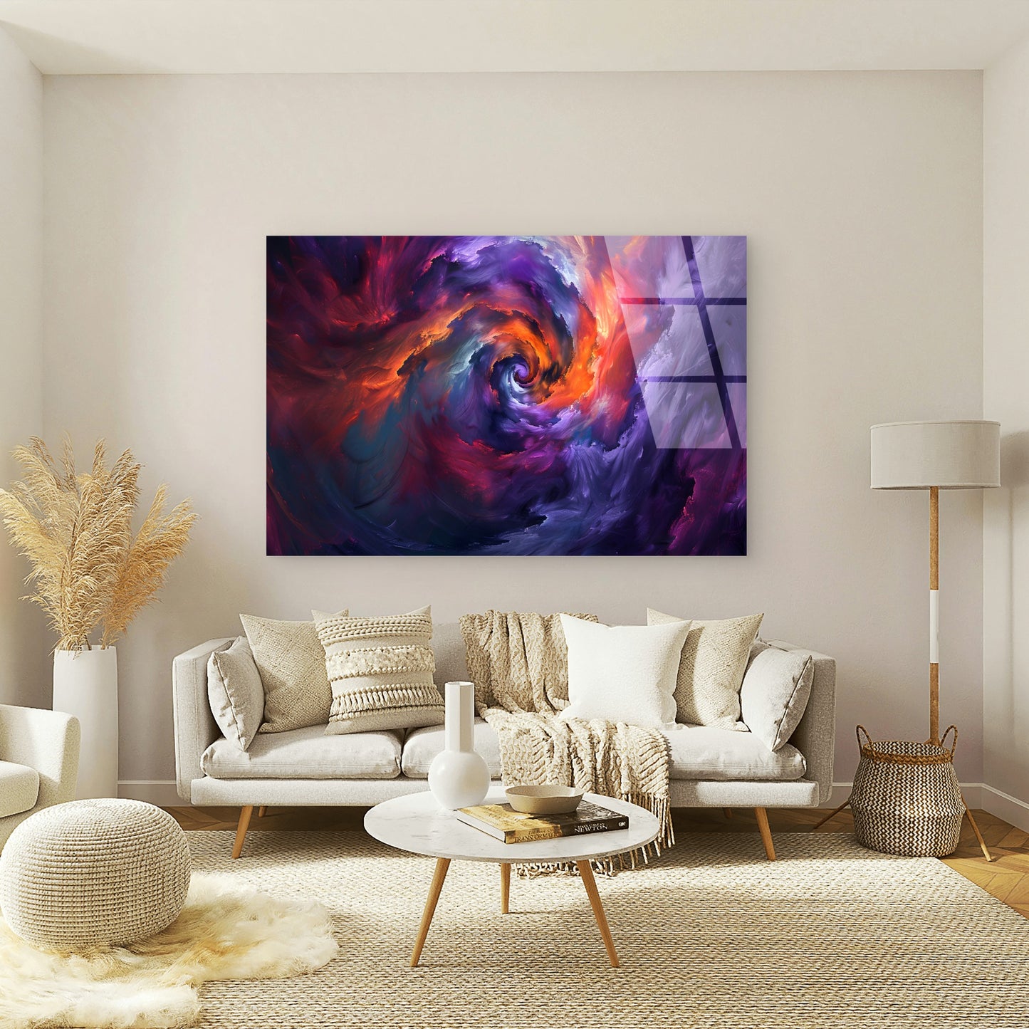 Cosmic Galaxy Swirl Nebula Abstract Art Acrylic Glass Printing Wall Art Australian Made Quality