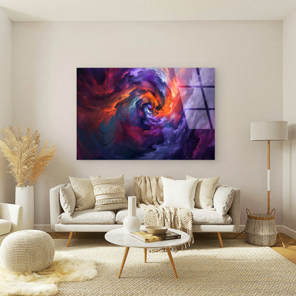Cosmic Galaxy Swirl Nebula Abstract Art Acrylic Glass Printing Wall Art Australian Made Quality