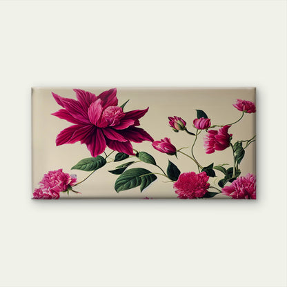 Pink Flowers Gracefully Bloom Wall Art Canvas Office Home Room Framed 120x60cm