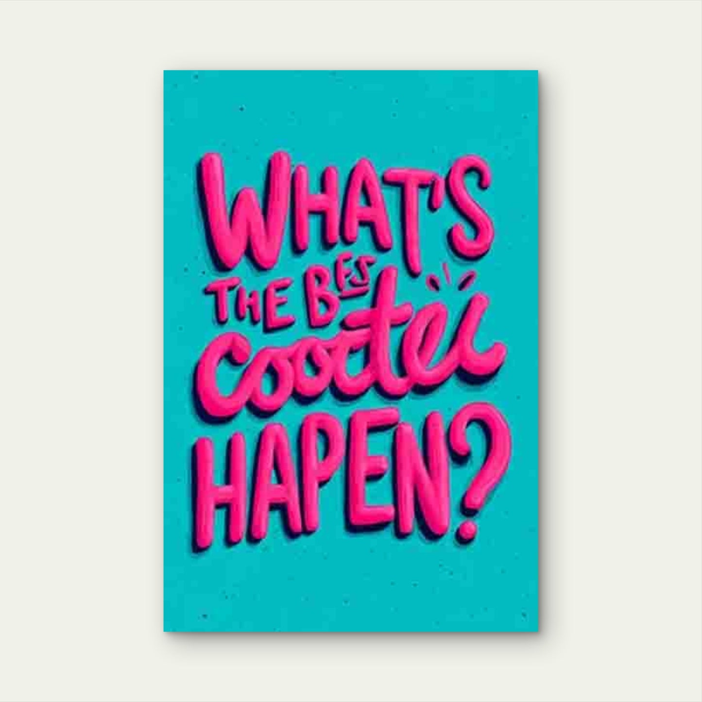 What'S Best Happens Metal Print Ready to Hang