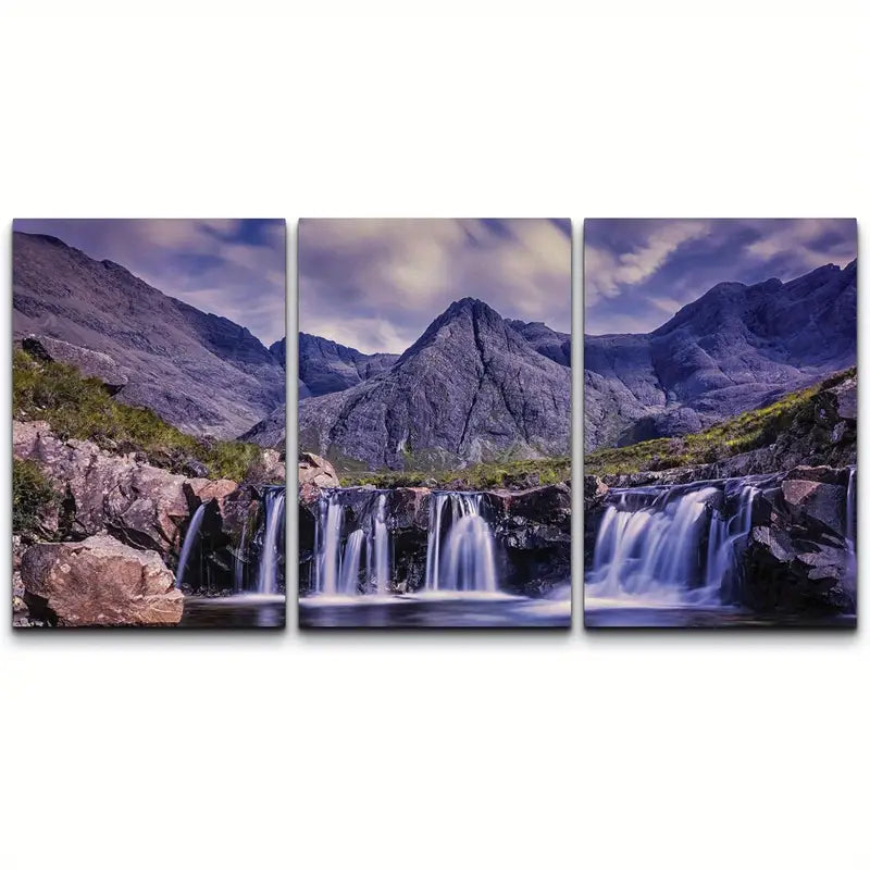 3pcs The Rocky Mountain Giclee Print Metal Print Ready to Hang Art