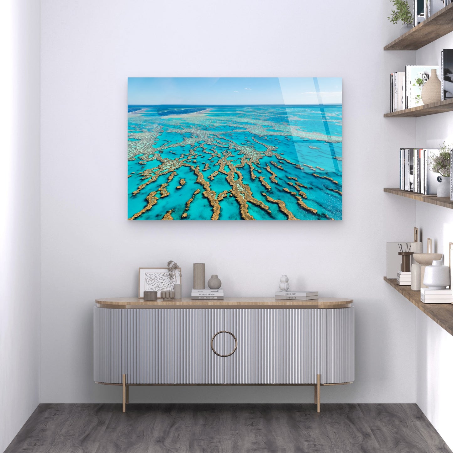 Great Barrier Reef Queensland Coral Ocean Acrylic Glass Printing Wall Art Australian Made Quality