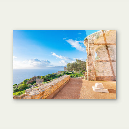 Monemvasia Greece Hagia Sophia Church Acrylic Glass Printing Wall Art Australian Made Quality