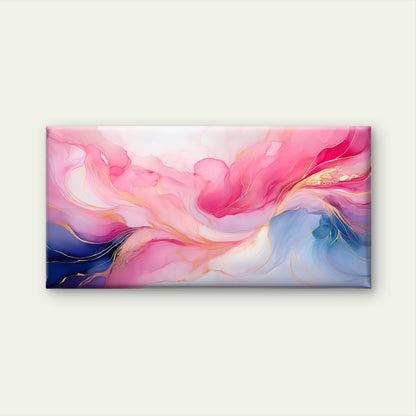 Elegant Pastel Marble Wave Abstract Wall Art Canvas Office Home Framed 120x60cm
