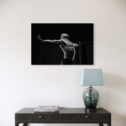 Inspirational Gym Training Champion Pose 5mm thick Plastic Poster Ready to Hang 90x60cm