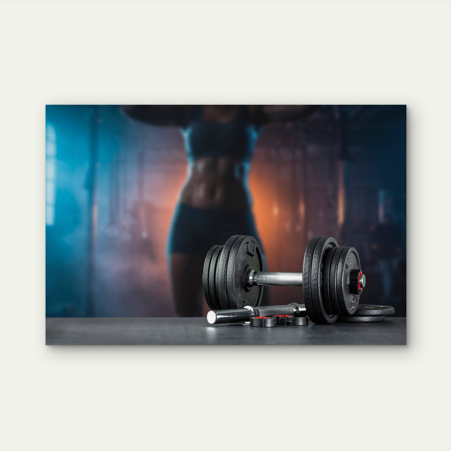 Crossfit Home Gym Exercise Workout Studio Decor 5mm thick Plastic Poster Ready to Hang 90x60cm
