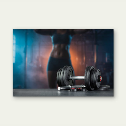 Crossfit Home Gym Exercise Workout Studio Decor 5mm thick Plastic Poster Ready to Hang 90x60cm