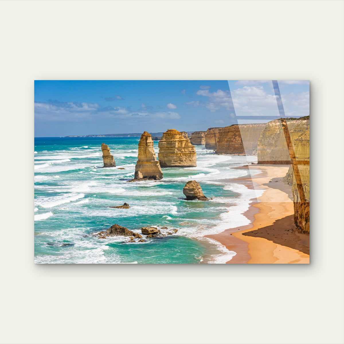 Twelve Apostles Australia Ocean Beach Acrylic Glass Printing Wall Art Australian Made Quality