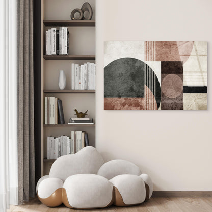 Modern Geometric Boho Abstract Shapes Acrylic Glass Printing Wall Art Australian Made Quality