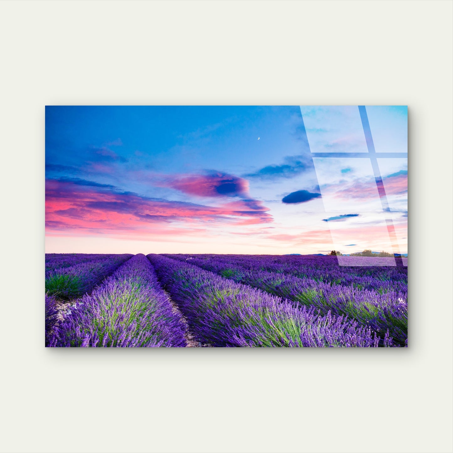 Romantic Provence French Blossom Sky Scenery Art Acrylic Glass Printing Wall Art Australian Made Quality