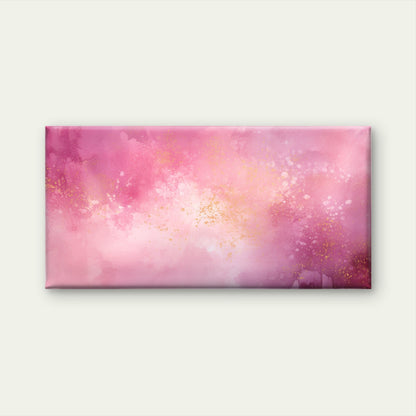 Abstract Modern Pastel Rose Splatter Wall Art Canvas Office Home Framed 120x60cm