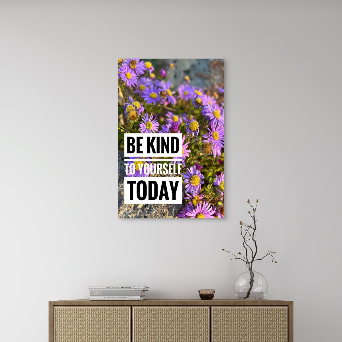 Inspirational Self Care Affirmation 5mm thick Plastic Poster Ready to Hang 90x60