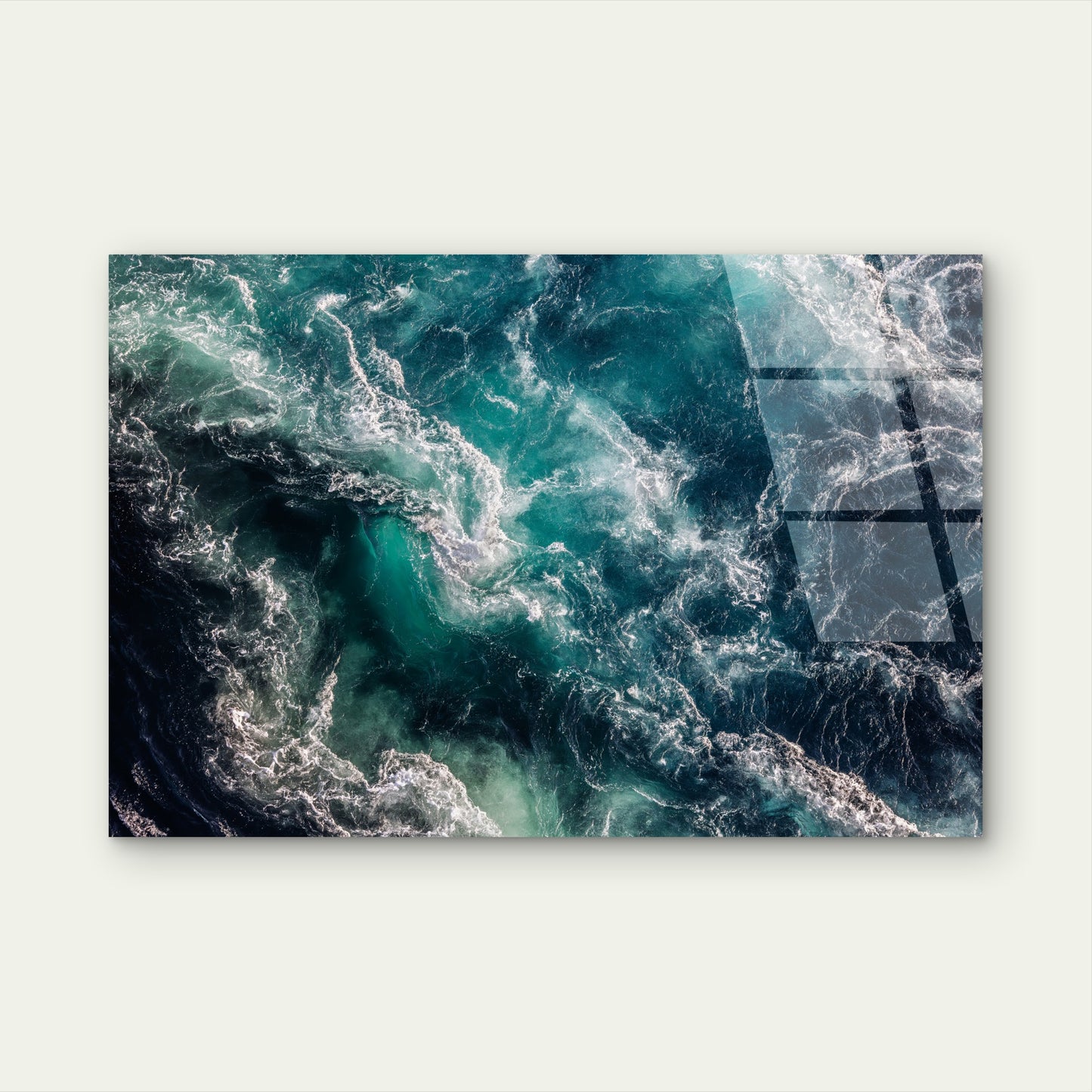 Beautiful Saltstraumen Tidal Current Sea Acrylic Glass Printing Wall Art Australian Made Quality