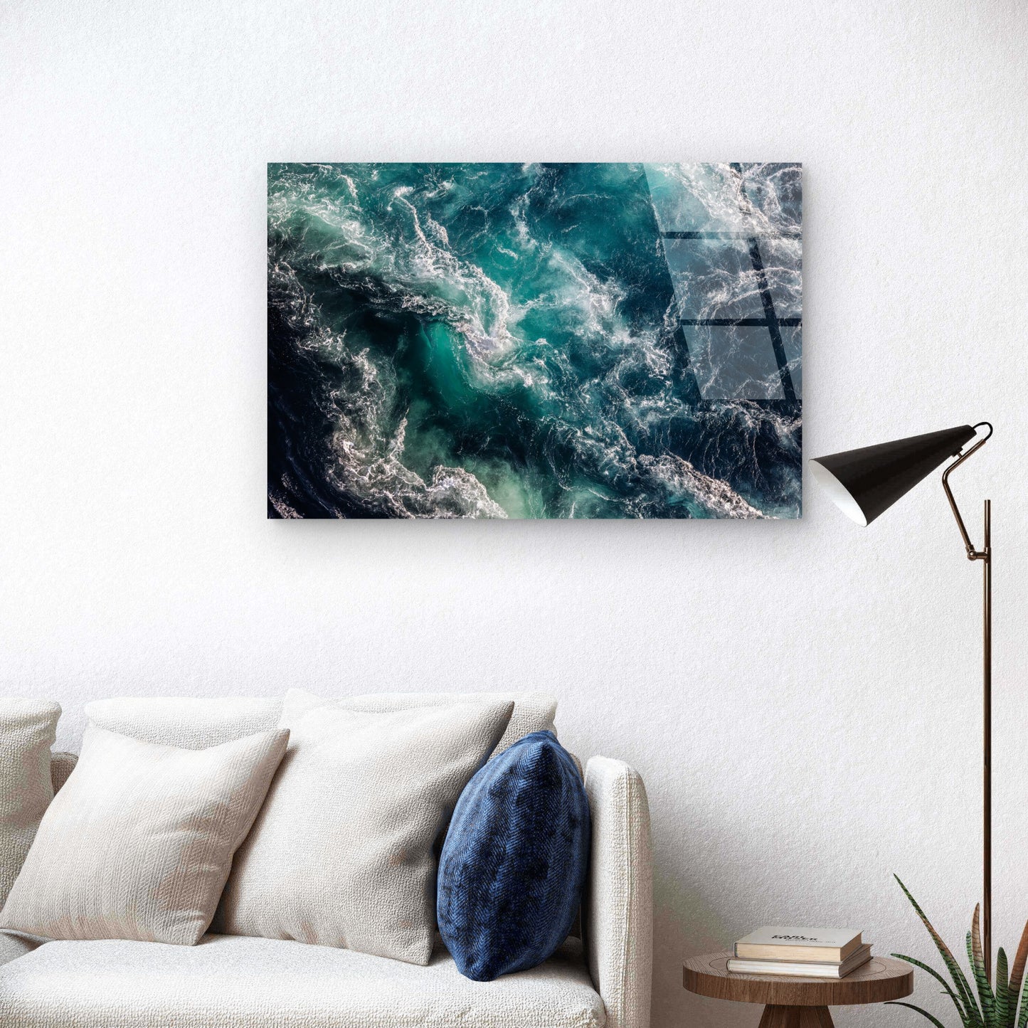 Beautiful Saltstraumen Tidal Current Sea Acrylic Glass Printing Wall Art Australian Made Quality