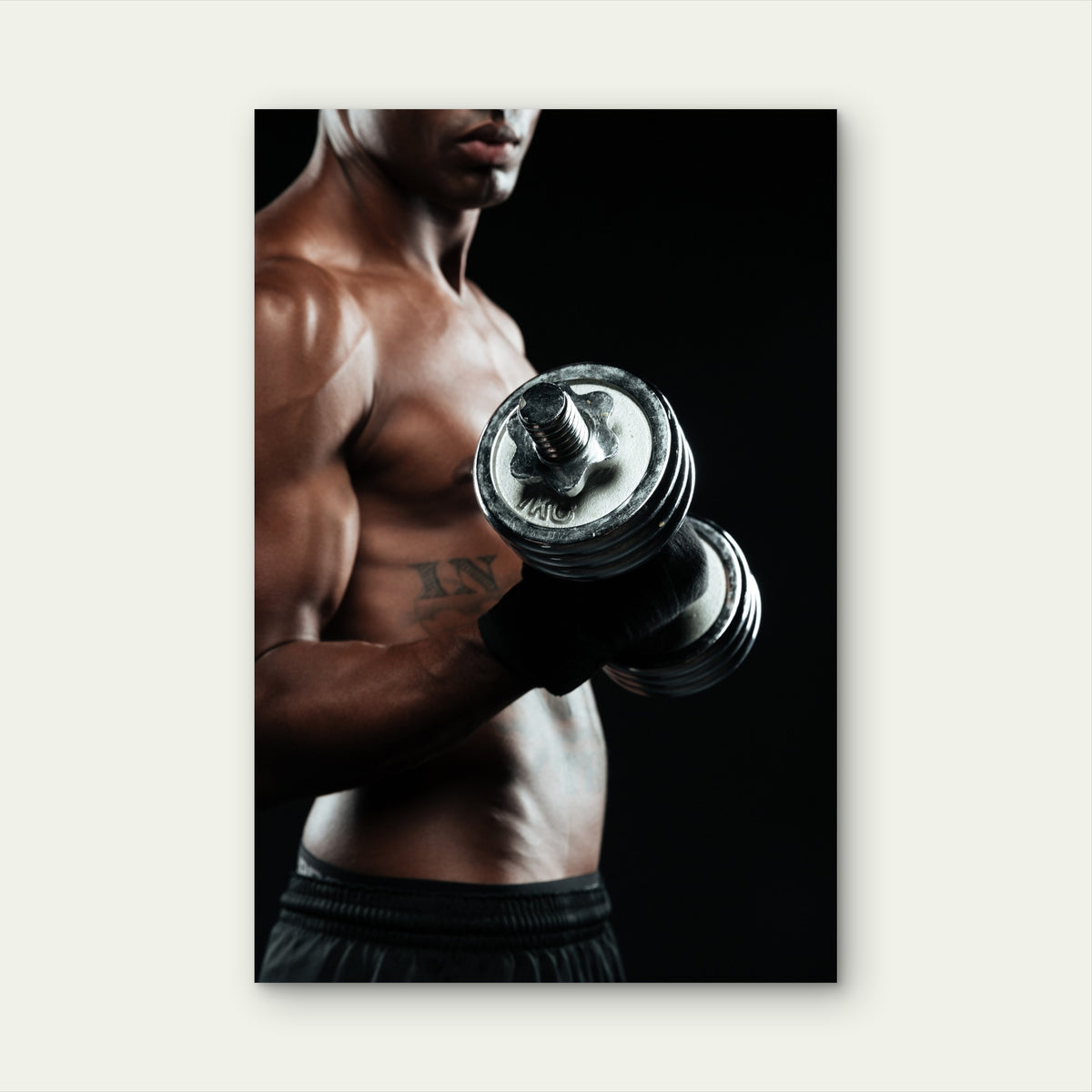 Gym Motivation Heavy Iron Lift 5mm thick Plastic Poster Ready to Hang 90x60cm