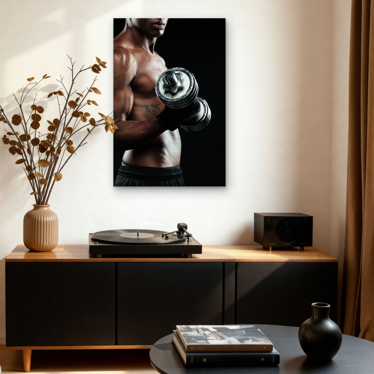 Gym Motivation Heavy Iron Lift 5mm thick Plastic Poster Ready to Hang 90x60cm