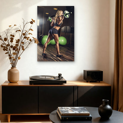 Gym Motivation Leg Day Squat 5mm thick Plastic Poster Ready to Hang 90x60cm