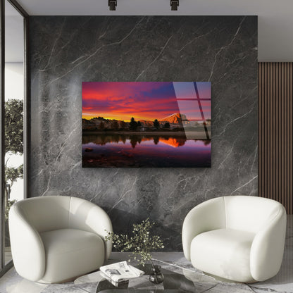 Realistic Italian Mountain Reflection Acrylic Glass Printing Wall Art Australian Made Quality