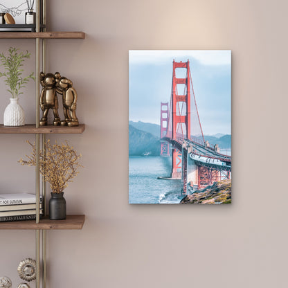 Modern San Francisco Ocean Bridge 40x60cm Metal Print Ready to Hang