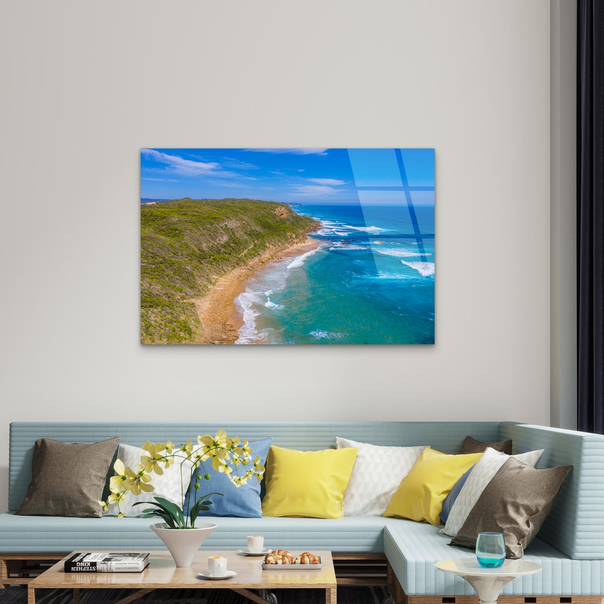 Great Ocean Road Castle Cove Landscape Acrylic Glass Printing Wall Art Australian Made Quality