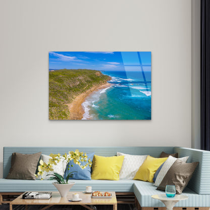 Great Ocean Road Castle Cove Landscape Acrylic Glass Printing Wall Art Australian Made Quality