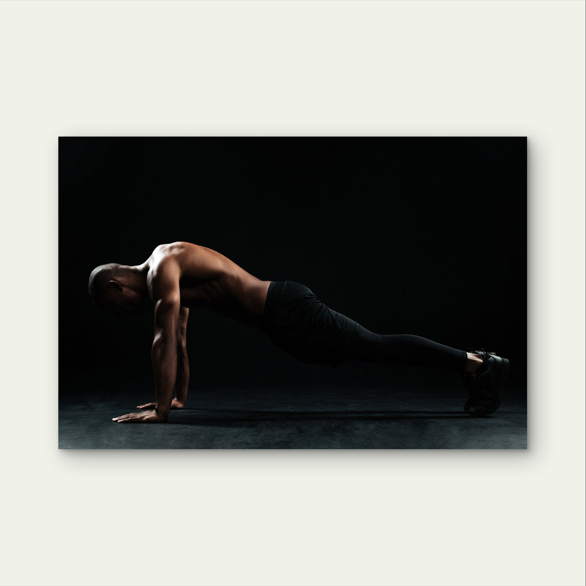 Calisthenics Man Plank Workout 5mm thick Plastic Poster Ready to Hang 90x60cm