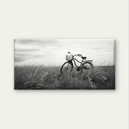 Black and White Vintage Bike Wall Art Canvas Office Home Framed 120x60cm