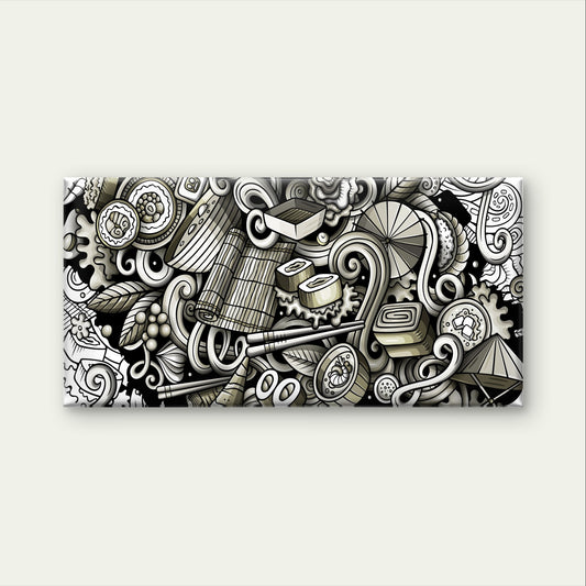 Creative Kitchen Restaurant Food Art Wall Art Canvas Office Home Framed 120x60cm
