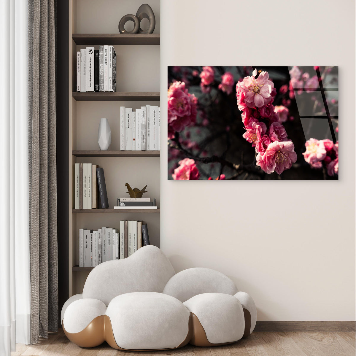 Pink Cherry Blossom Spring Sakura Acrylic Glass Printing Wall Art Australian Made Quality